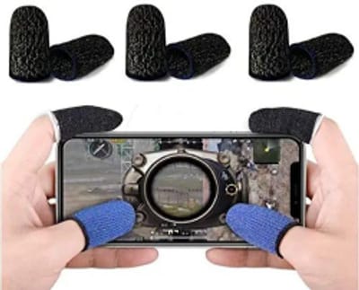 SpinBot Carbon Fiber Finger & Thumb Sleeves for PUBG, BGMI,Free Fire, etc.