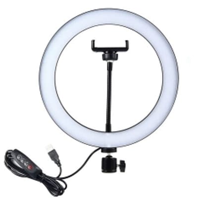 Amazon Basics 10-inch Ring Light with Tripod Stand