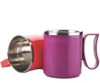  Plastic Steel Mug 2 Pc