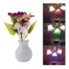 Color Changng LED Lght Sensor Nght Energy Savng Lamp Mushroom Flower n Vase Lght Lghtng Bed House Decoraton
