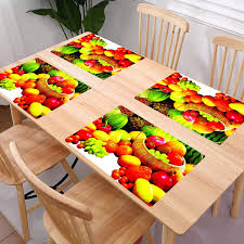 Fruits Dinning Mat Set Of 6 Pc