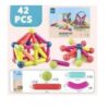 Magnetc buldng stcks and ball toys for constructon stackng Toy for Educaton 42 Pcs