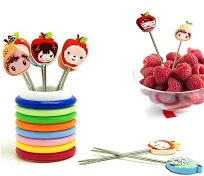 Rng Frut Fork set of 8 forks ,best use for desert , frut eatng multcolor forks